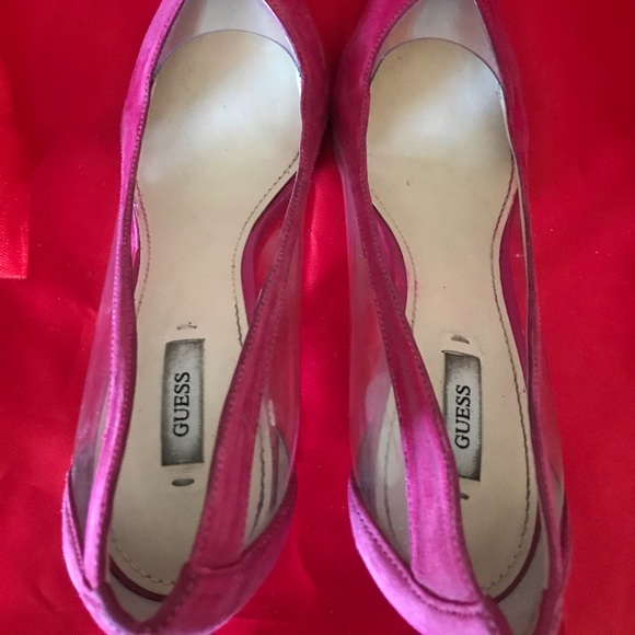 Lovely Miss Bella’s Japeen multi-suede Guess heels - Picture 2 of 7